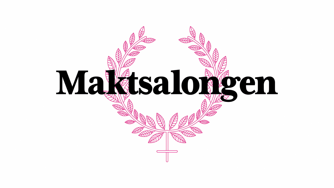 Maktsalongens logo i rosa